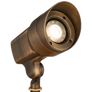 VOLT®120V 12W集成LED黄铜聚光灯与指关节照明。