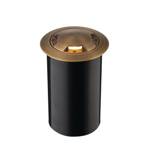 VOLT®Salty Dog MR11黄铜井灯，炮塔顶部眩光防护照明。