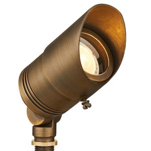 Volt®全明星黄铜聚光灯带有可调节的眩光护罩照明。