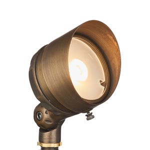 60伏®G4英菲尼迪集成LED黄铜聚光灯可调眩光照亮。