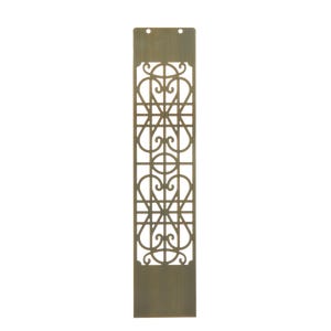 VOLT 26“钢装饰滚动面板青铜VOLT的可定制的短柱灯。