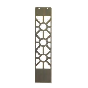 VOLT 26“钢装饰太阳板在青铜伏特可定制的柱灯。