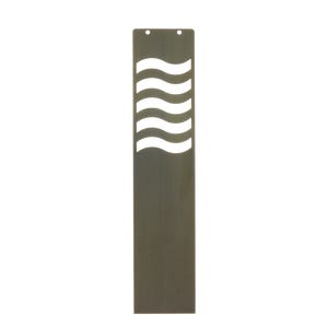 VOLT 26“钢在青铜装饰波面板可定制的短柱灯。