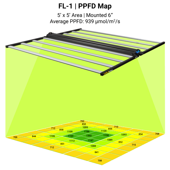 FL-1 PPFD地图